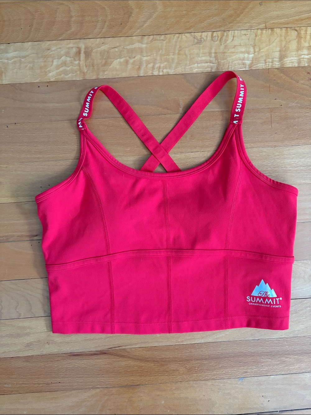 Varsity Spirit Summit Championships Sports Bra -  Women's Red Crossback